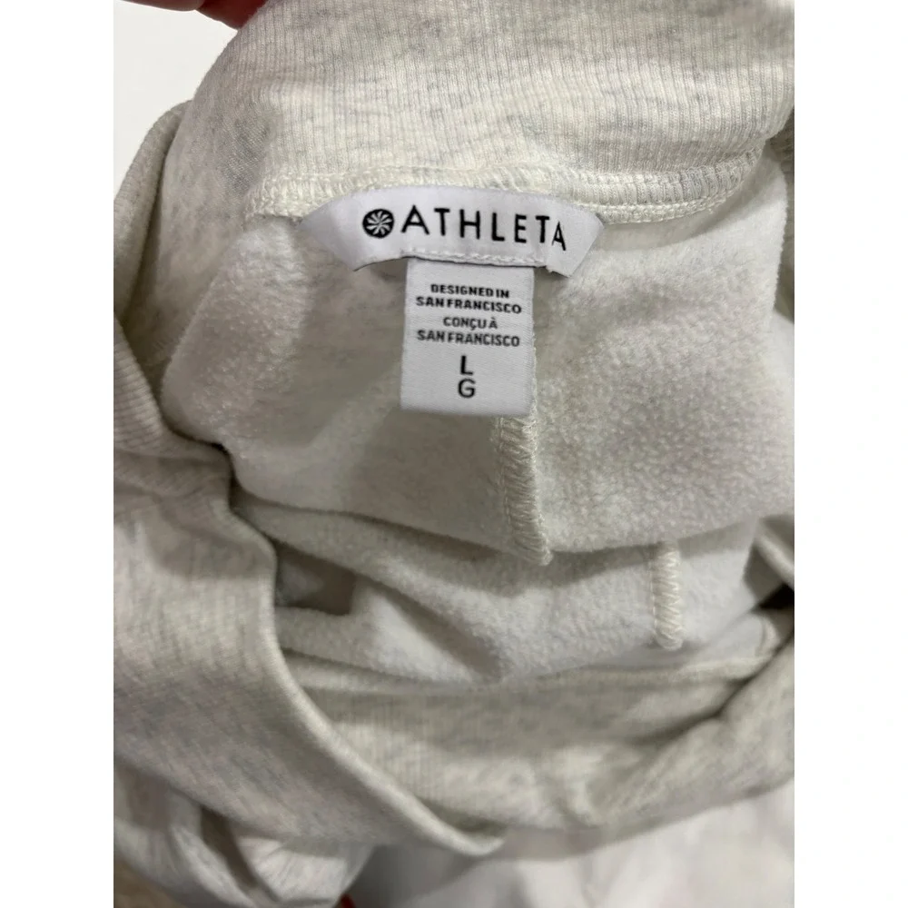 Athleta Coaster Luxe Jogger Light Heather Grey Size Large Soft Stretch Cozy 28" - Picture 6 of 9